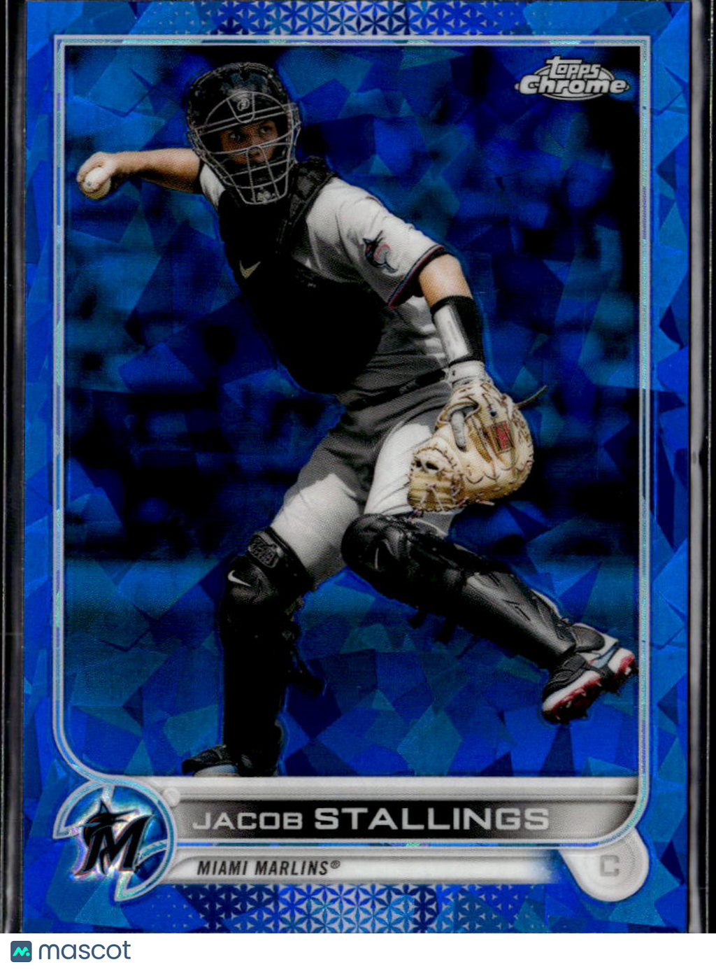 Jacob Stallings 2022 Topps Chrome Sapphire Edition Update Series Miami Marlins