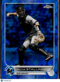 Jacob Stallings 2022 Topps Chrome Sapphire Edition Update Series Miami Marlins