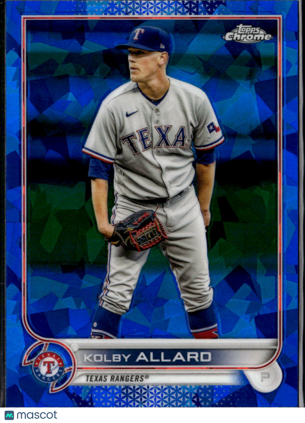 Kolby Allard 2022 Topps Chrome Sapphire Edition Update Series Texas Rangers