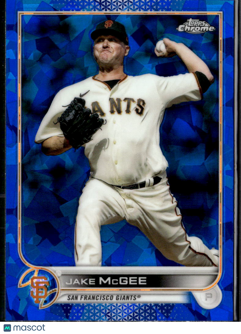 Jake McGee 2022 Topps Chrome Sapphire Edition Update Series San Francisco Giants