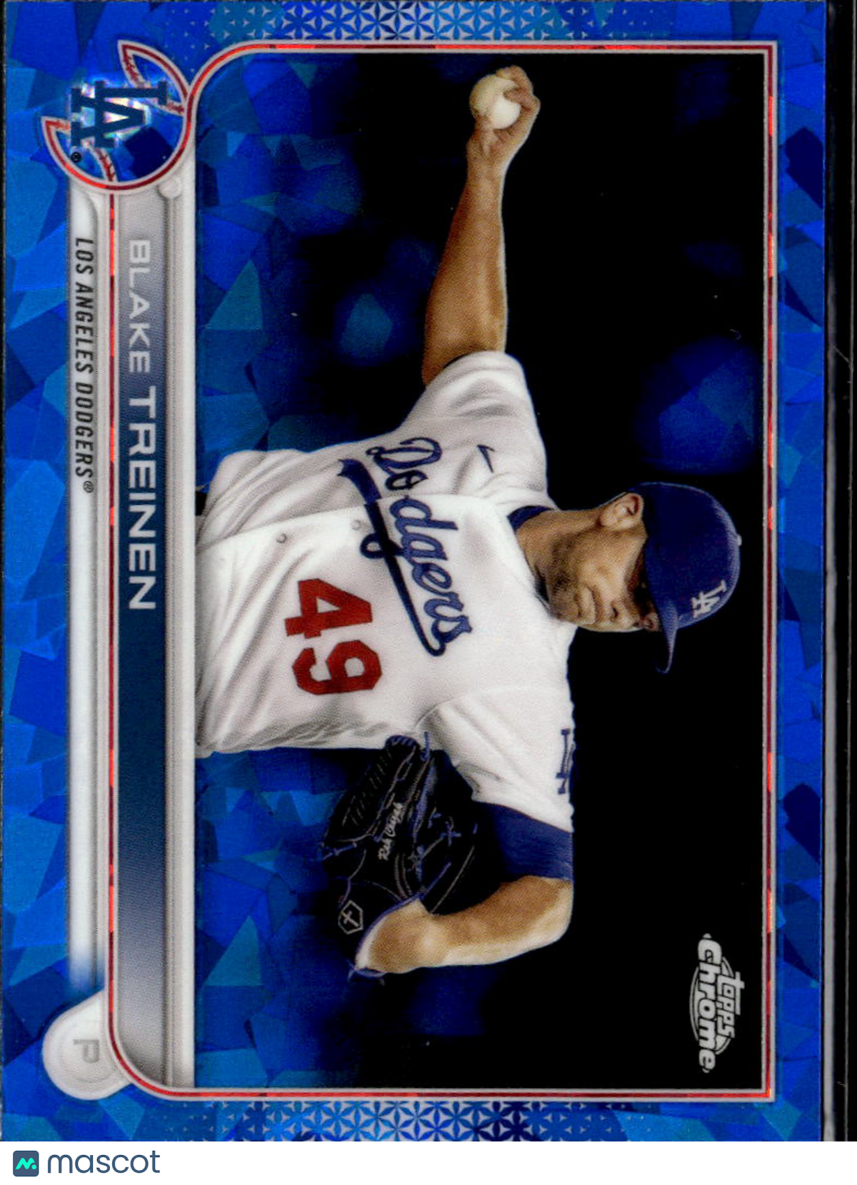 Blake Treinen 2022 Topps Chrome Sapphire Edition Los Angeles Dodgers