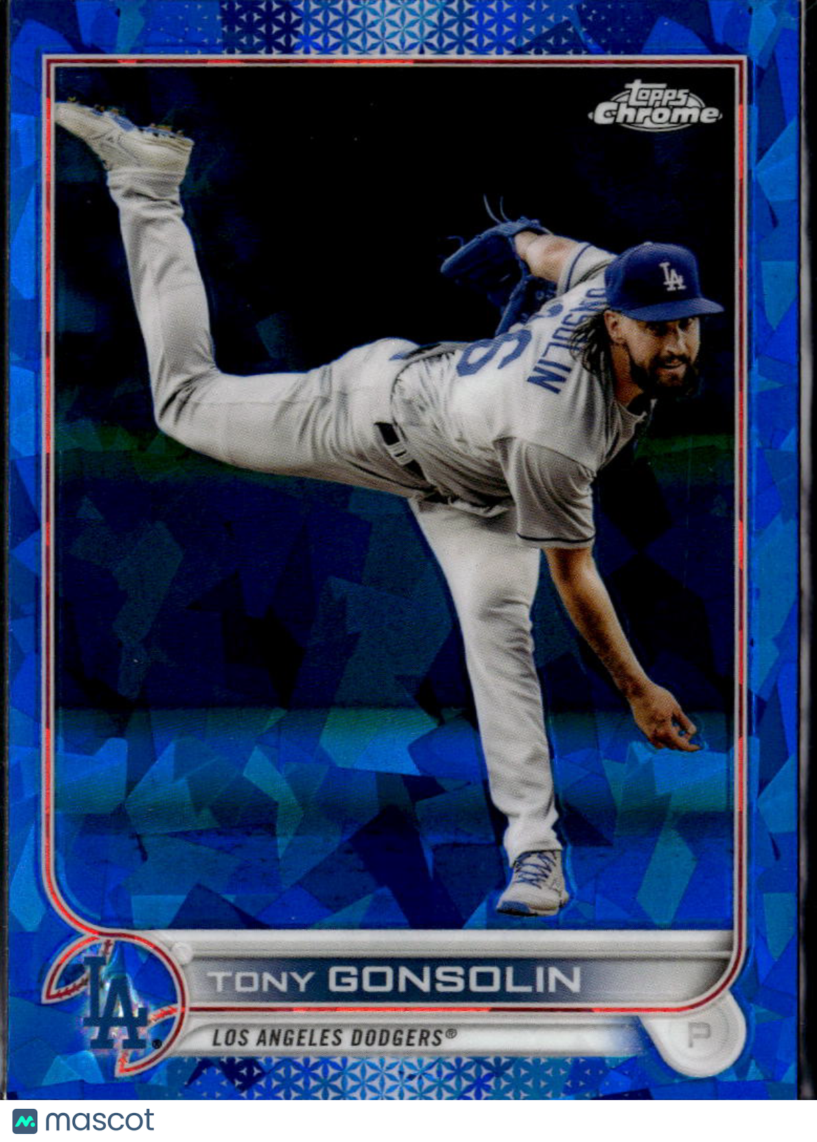 Tony Gonsolin 2022 Topps Chrome Sapphire Edition Los Angeles Dodgers