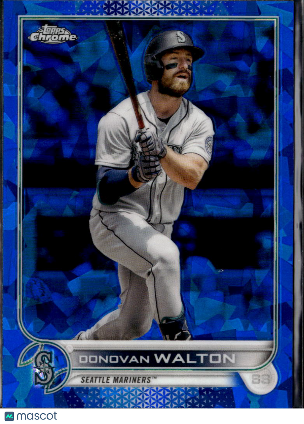 Donovan Walton 2022 Topps Chrome Update Sapphire Edition Seattle Mariners