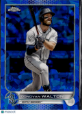 Donovan Walton 2022 Topps Chrome Update Sapphire Edition Seattle Mariners