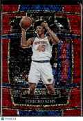 Jericho Sims 2022 Select Red Disco Prizm Rookie RC /49 New York Knicks
