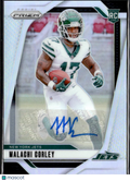 Malachi Corley 2024 Prizm Auto Autograph RC New York Jets