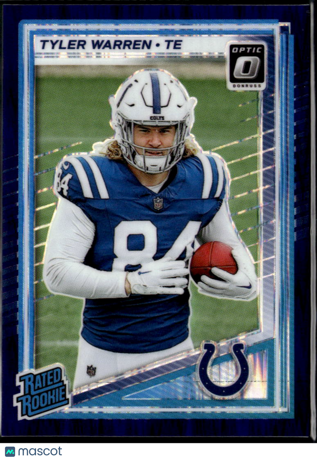 Tyler Warren 2025 Optic Rated Rookie Purple Shock Indianapolis Colts