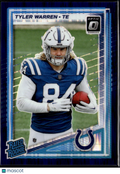 Tyler Warren 2025 Optic Rated Rookie Purple Shock Indianapolis Colts