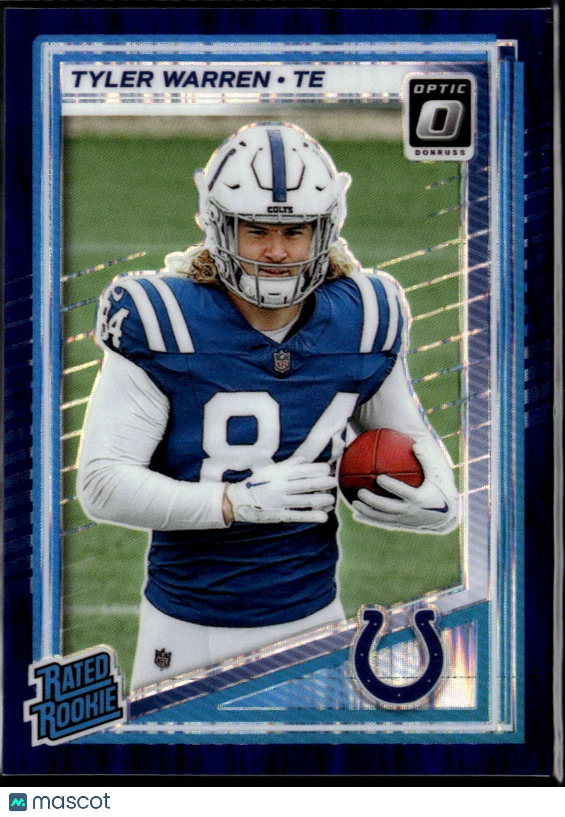 Tyler Warren 2025 Optic Rated Rookie Purple Shock Indianapolis Colts