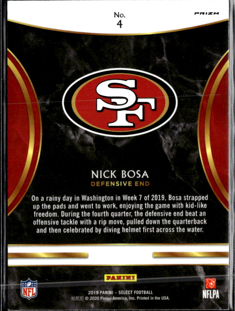 Nick Bosa 2020 Panini Select Rookie Selections San Francisco 49ers