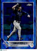 Brett Phillips 2022 Topps Chrome Sapphire Edition Tampa Bay Rays