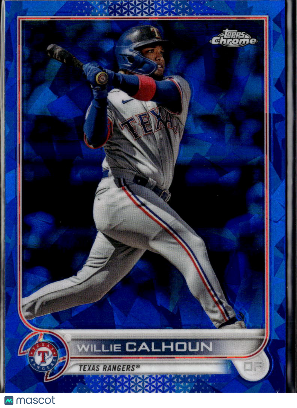 Willie Calhoun 2022 Topps Chrome Sapphire Edition Texas Rangers