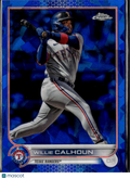 Willie Calhoun 2022 Topps Chrome Sapphire Edition Texas Rangers