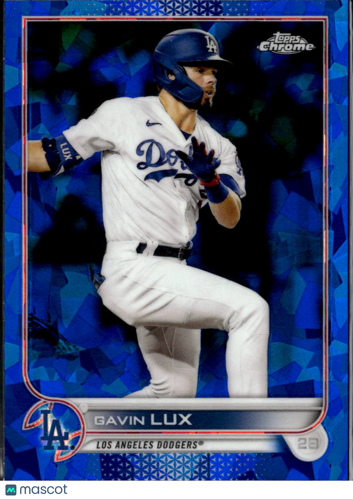 Gavin Lux 2022 Topps Chrome Sapphire Edition Los Angeles Dodgers