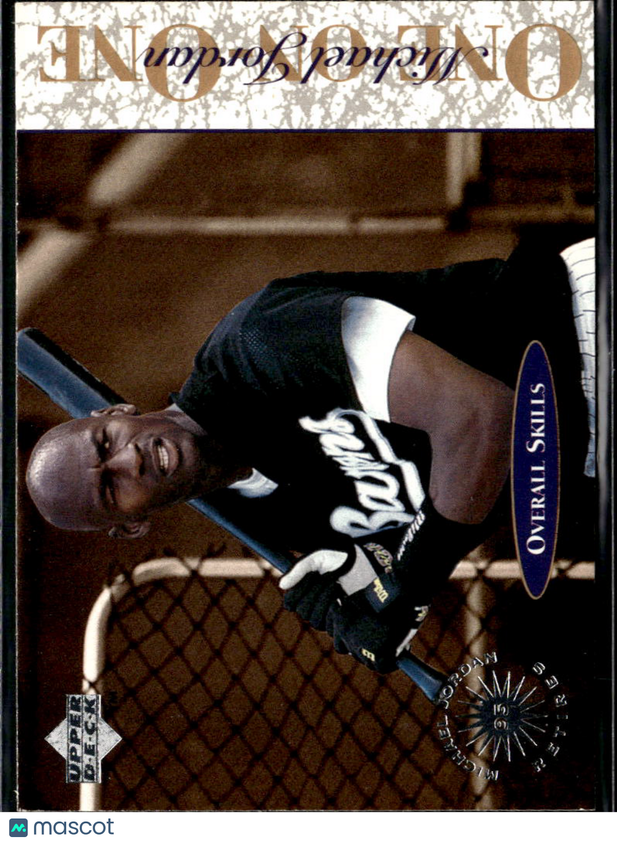 Michael Jordan 1995 Upper Deck One on One #5 Birmingham Barons Chicago White Sox