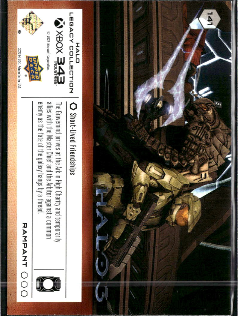 Master Chief & Arbiter 2024 Upper Deck Halo Legacy Collection Rampant #141