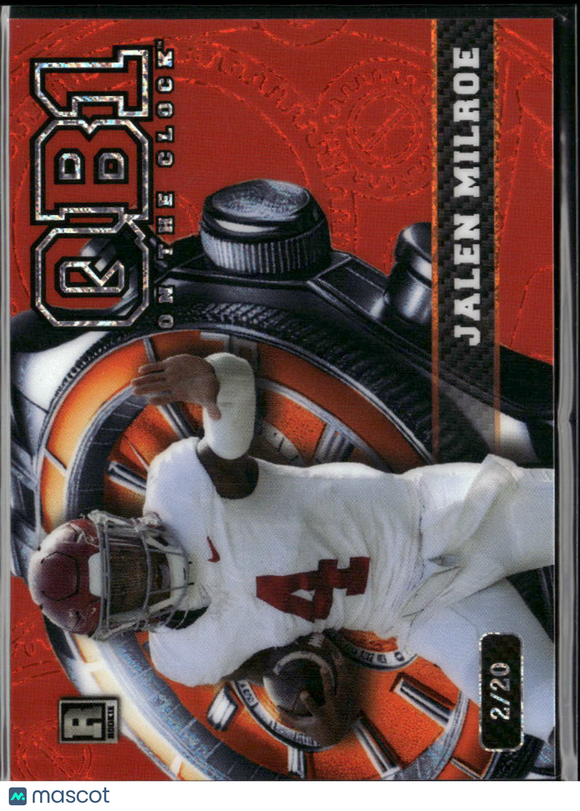 Jalen Milroe 2024 Wild Card Red RC Alabama Tide 2/20