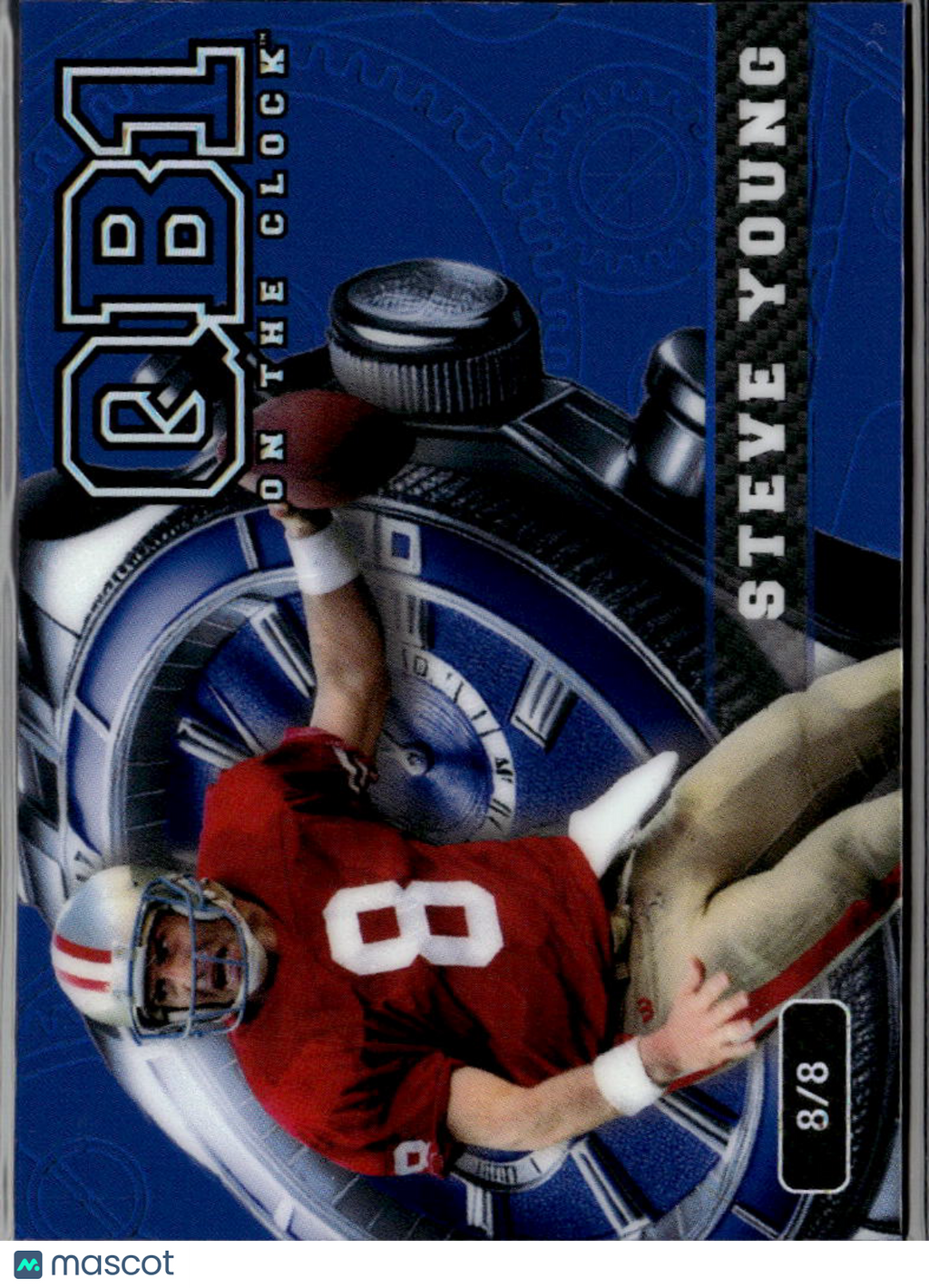 Steve Young 2024 Wild Card QB1 On the Clock Blue 8/8 San Francisco 49ers