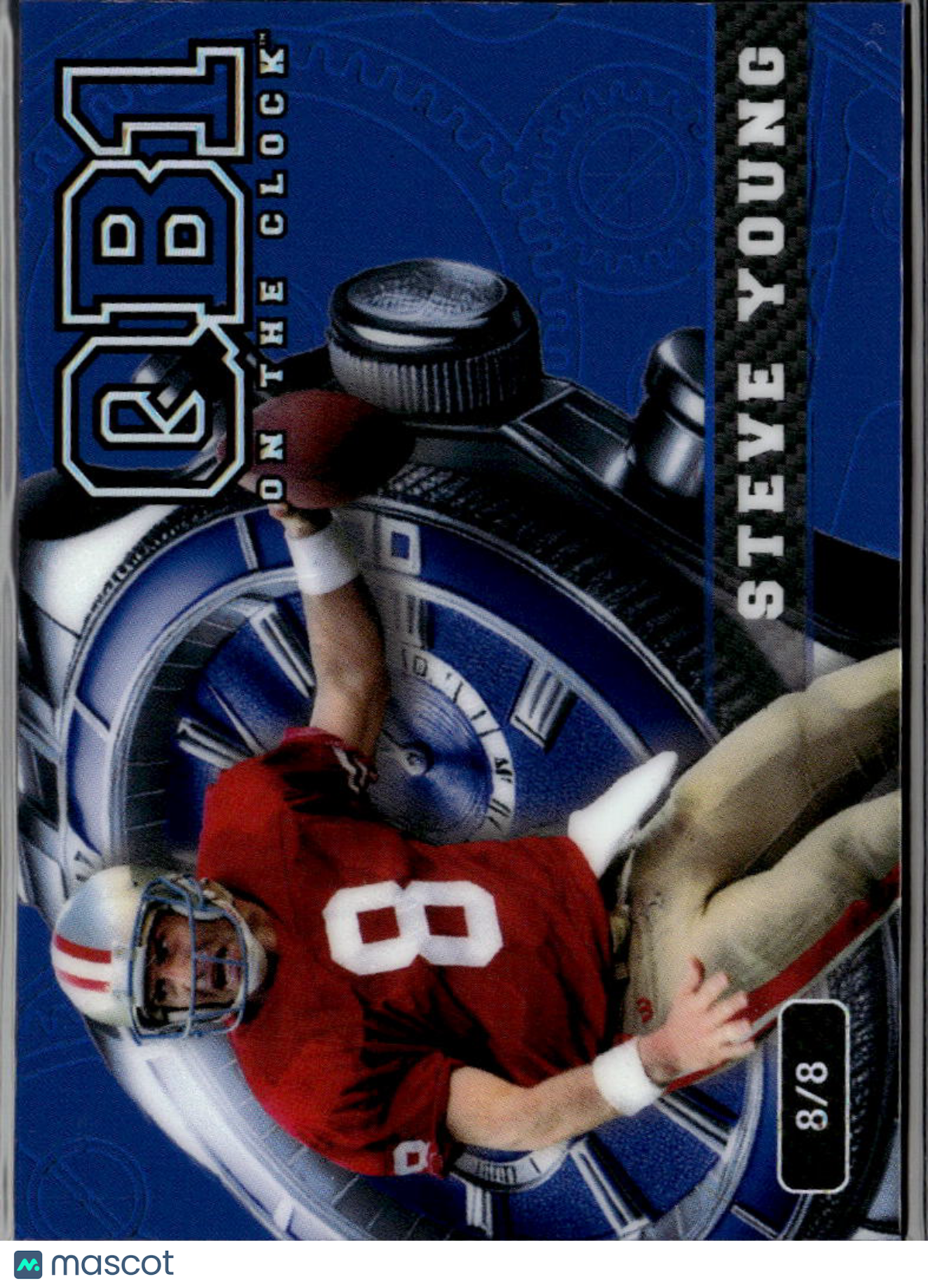 Steve Young 2024 Wild Card QB1 On the Clock Blue 8/8 San Francisco 49ers