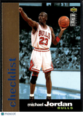 Michael Jordan 1996 Upper Deck Collector's Choice Checklist GOLD Chicago Bulls