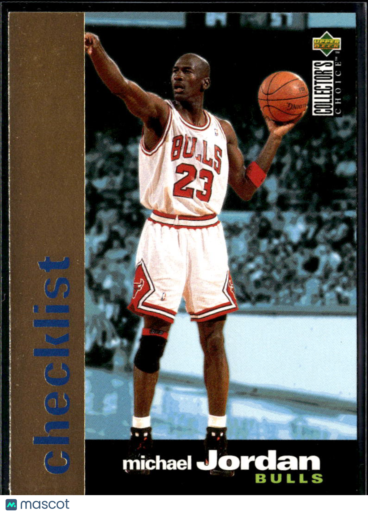 Michael Jordan 1996 Upper Deck Collector's Choice Checklist GOLD Chicago Bulls