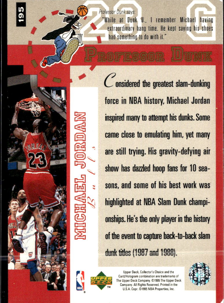Michael Jordan 1995 Upper Deck Collector's Choice Chicago Bulls