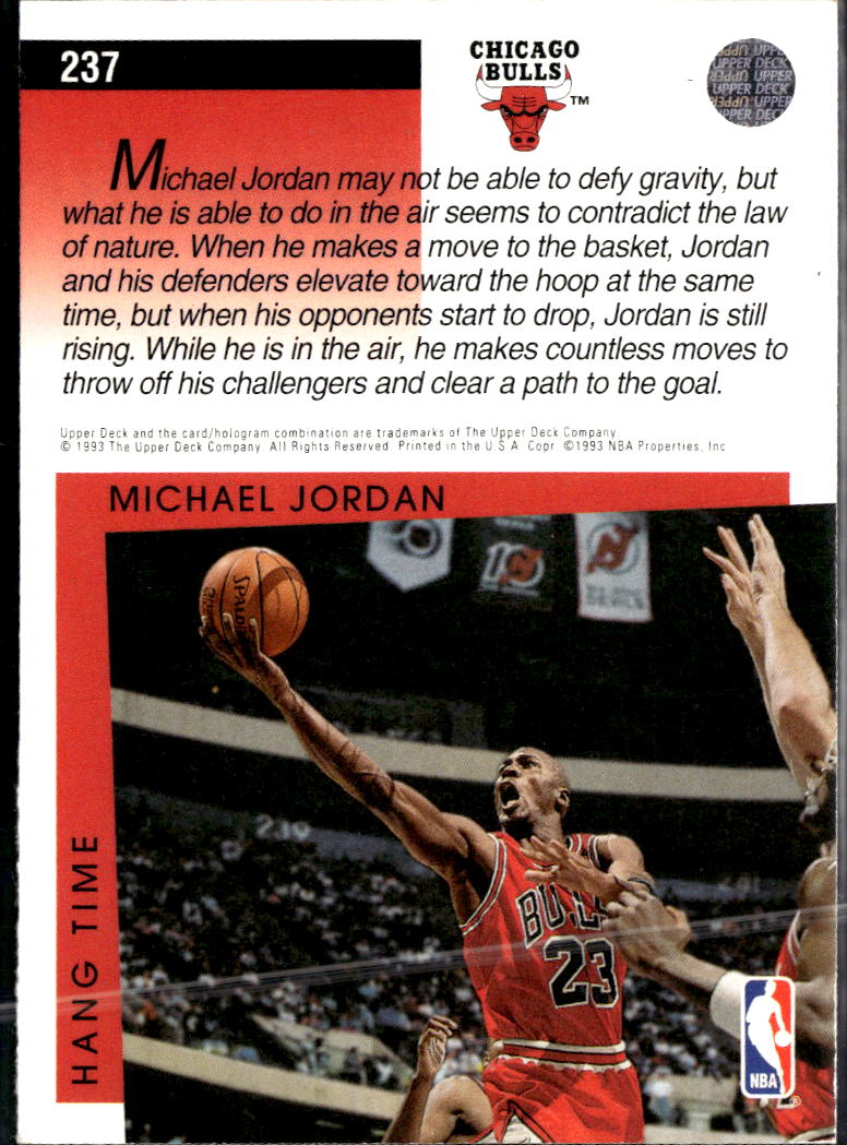Michael Jordan 1993 Upper Deck Chicago Bulls