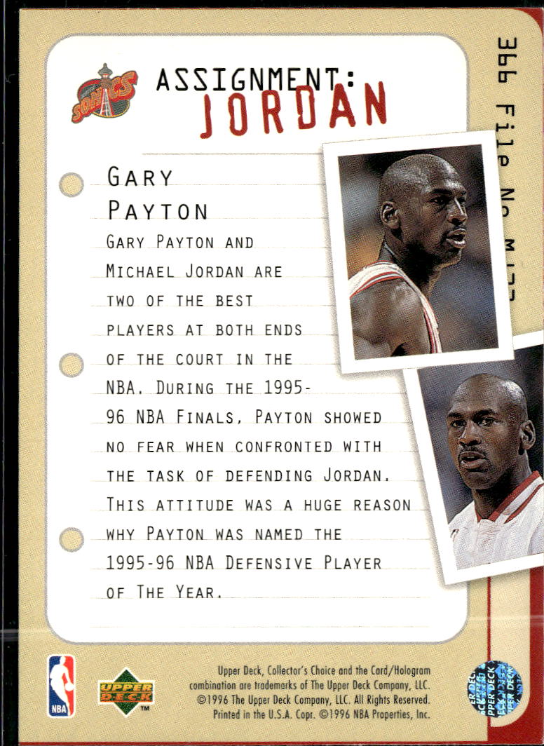 Michael Jordan 1996 Upper Deck Collector's Choice Chicago Bulls