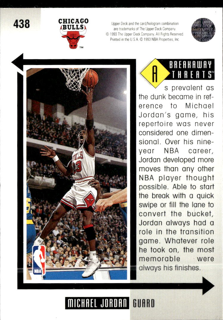 Michael Jordan 1993 Upper Deck Chicago Bulls