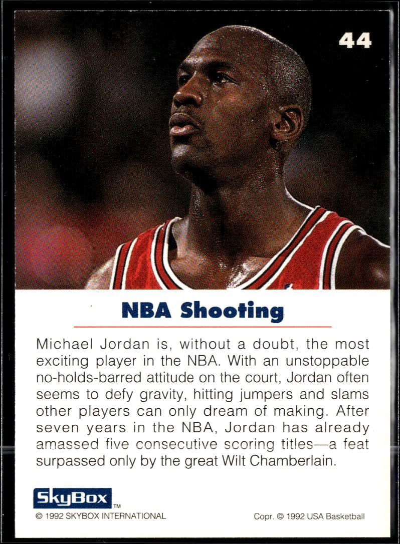 Michael Jordan 1992 SkyBox USA Basketball #44 Chicago Bulls