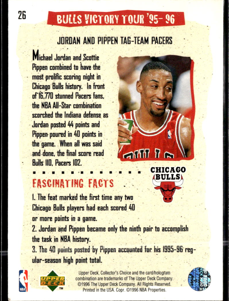Michael Jordan 1996 Upper Deck Collector's Choice Chicago Bulls