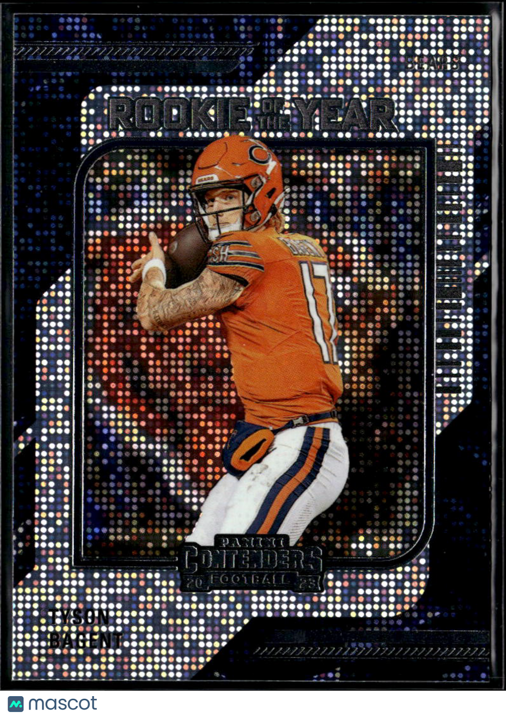 Tyson Bagent 2023 Contenders Rookie of the Year RC Chicago Bears