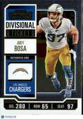 Joey Bosa 2023 Contenders Divisional Ticket /149 Los Angeles Chargers