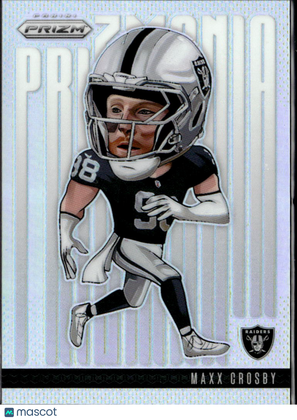 Maxx Crosby 2024 Prizm Prizmania CASE HIT SSP Las Vegas Raiders