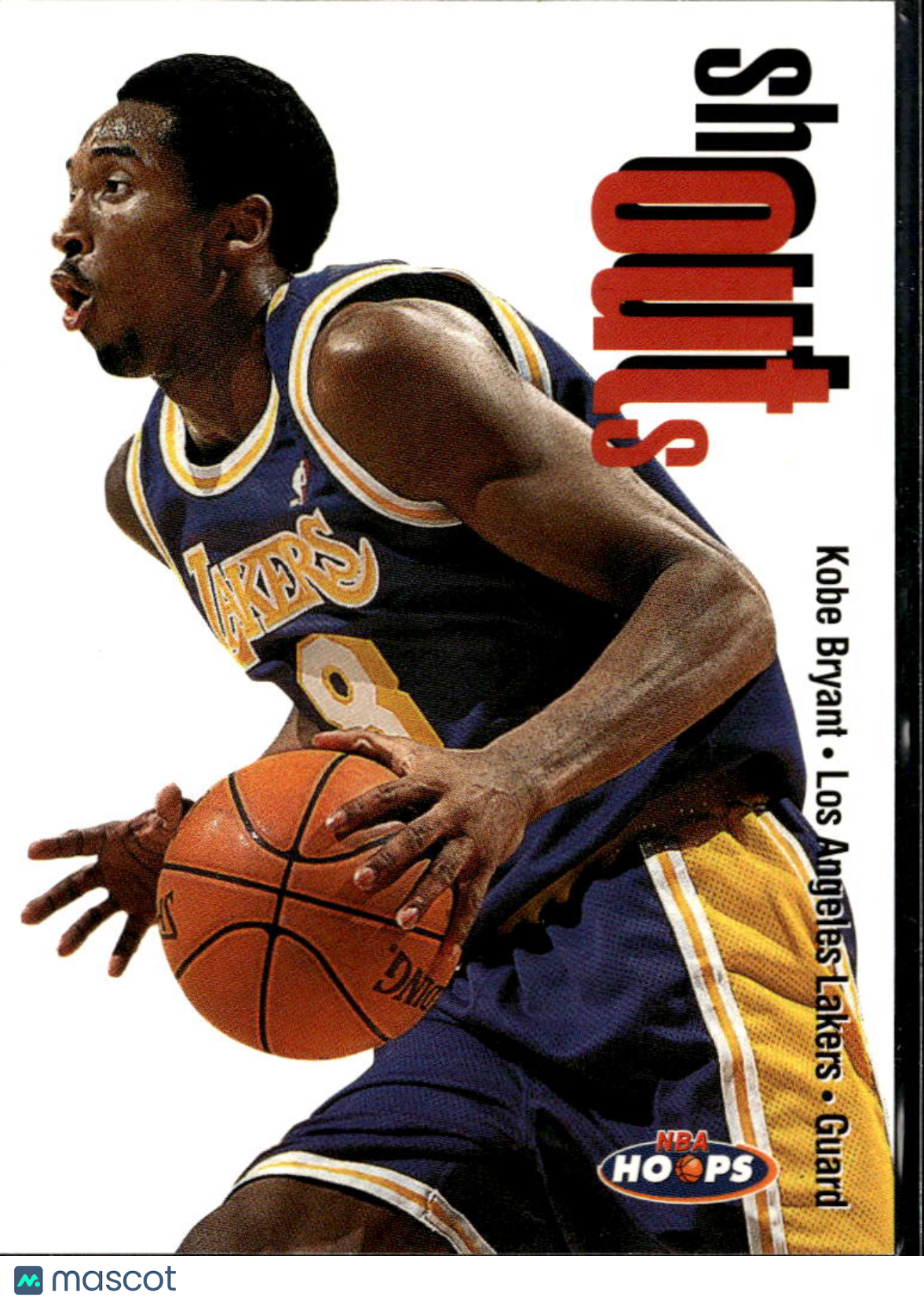 Kobe Bryant 1998 SkyBox Hoops Shout Outs Los Angeles Lakers