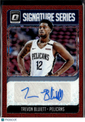 Trevon Bluiett 2018-19 Optic Auto Autograph Red New Orleans Pelicans