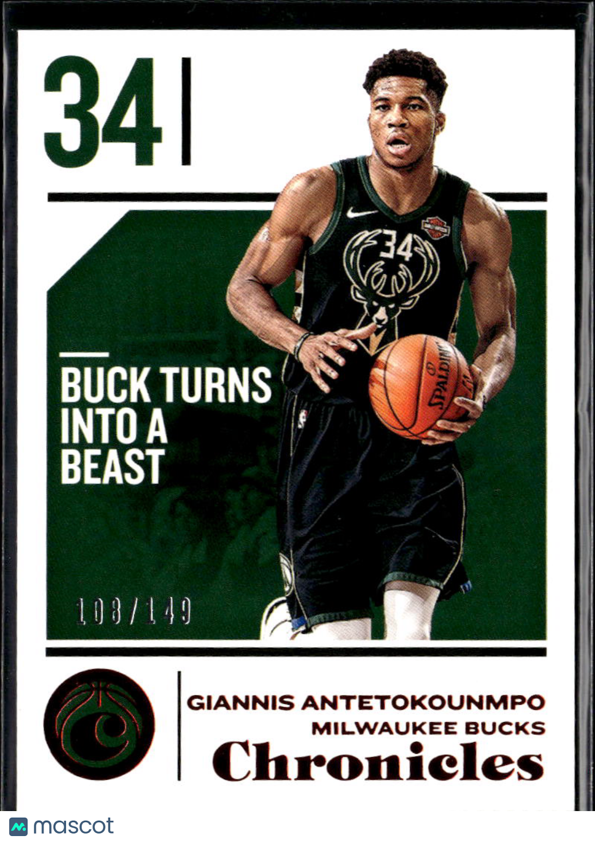 Giannis Antetokounmpo 2018-19 Chronicles Red 108/149 Milwaukee Bucks