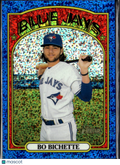Bo Bichette 2021 Topps Heritage Blue Sparkle Toronto Blue Jays
