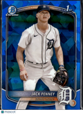 Jack Penney 2025 Bowman Chrome 1st Sapphire Detroit Tigers