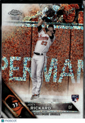 Joey Rickard 2016 Topps Chrome White Sparkle SSP RC Baltimore Orioles