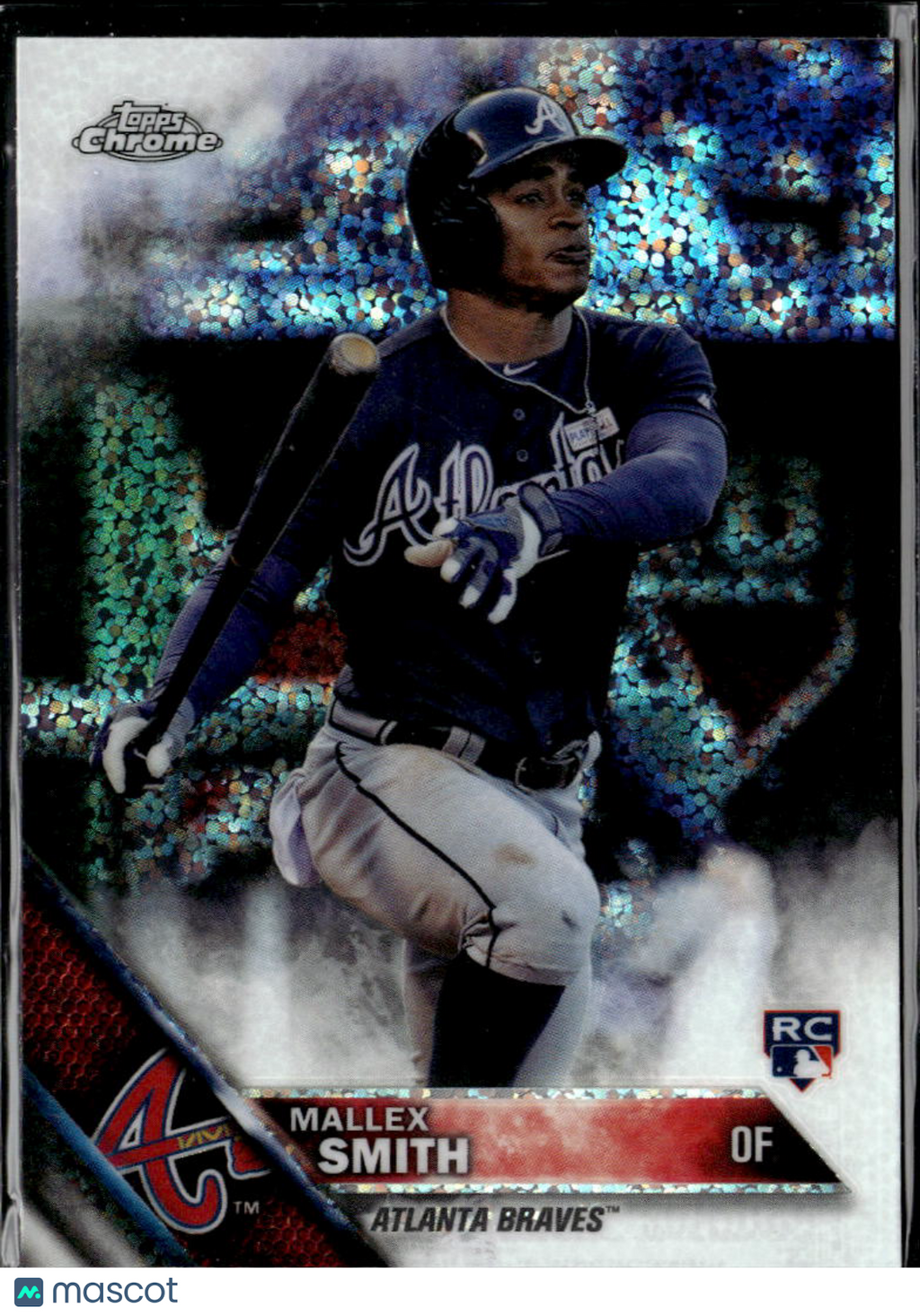 Mallex Smith 2016 Topps Chrome White Sparkle SSP RC Atlanta Braves