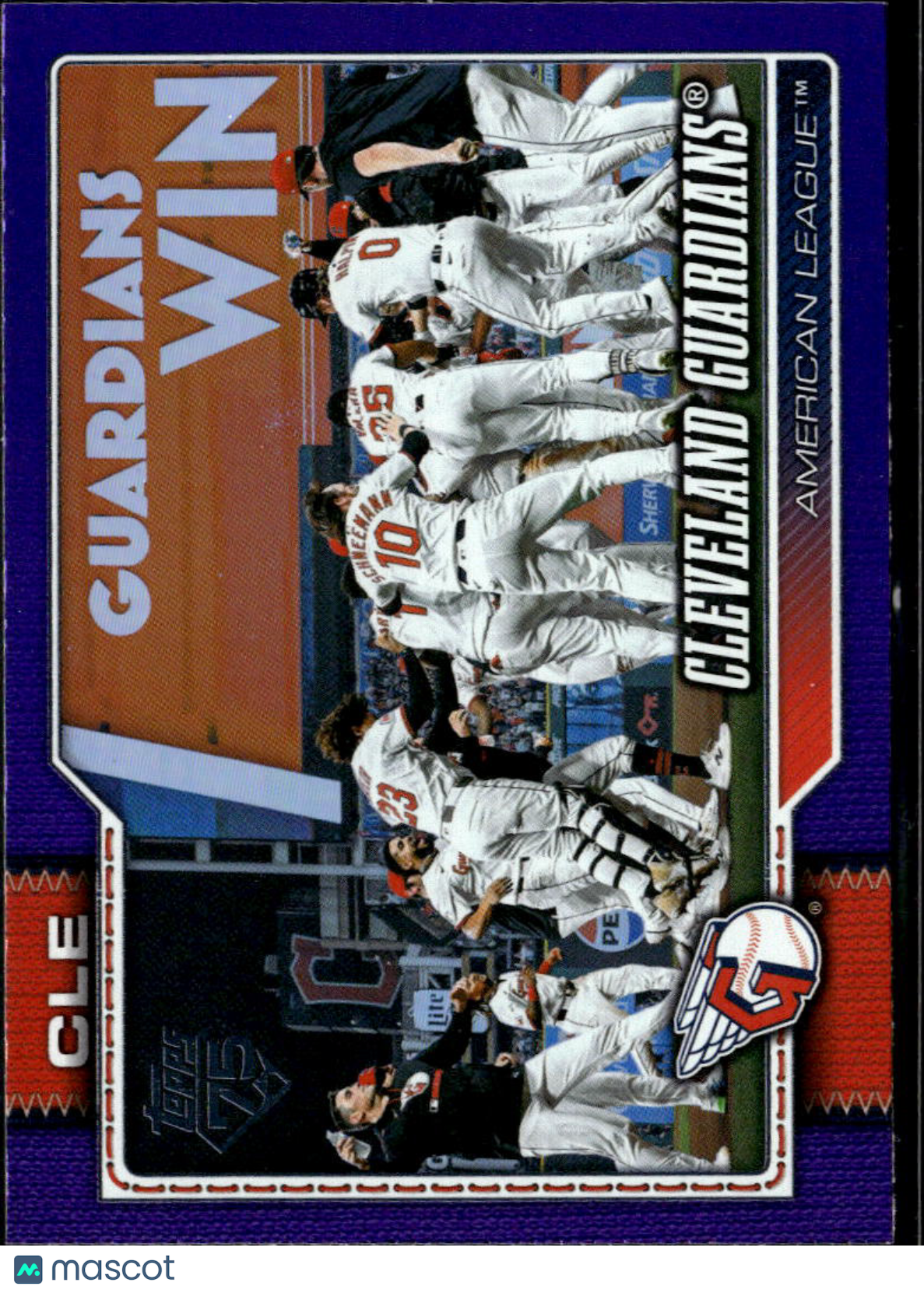 Cleveland Guardians 2026 Topps Series Two Purple Team Card /250