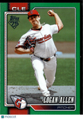 Logan Allen 2026 Topps Series Two Green /99 Cleveland Guardians