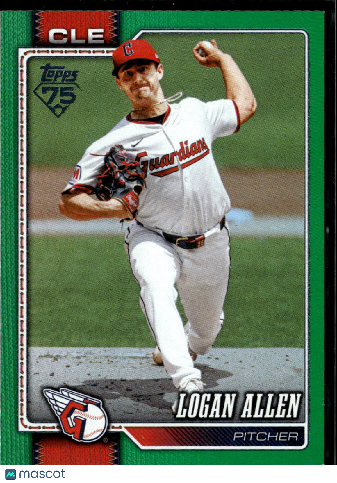 Logan Allen 2026 Topps Series Two Green /99 Cleveland Guardians