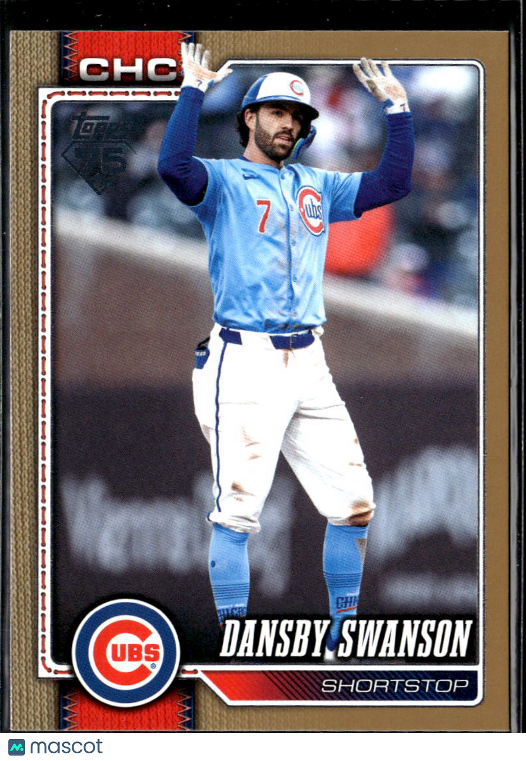 Dansby Swanson 2026 Topps Series Two Gold /2026 Chicago Cubs