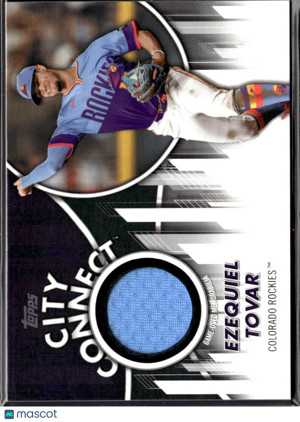 Ezequiel Tovar 2026 Topps Baseball City Connect Jersey Patch Colorado Rockies