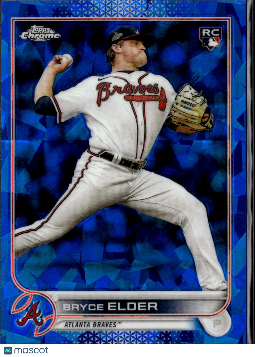 Bryce Elder 2022 Topps Chrome Update Sapphire Edition RC Atlanta Braves