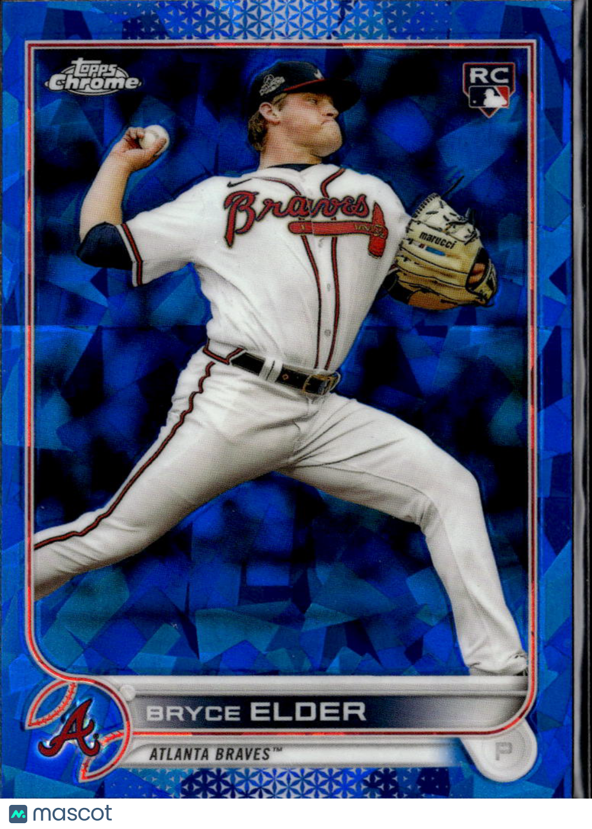 Bryce Elder 2022 Topps Chrome Update Sapphire Edition RC Atlanta Braves
