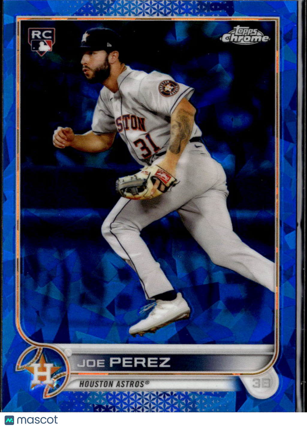 Joe Perez 2022 Topps Chrome Update Sapphire Edition RC Houston Astros