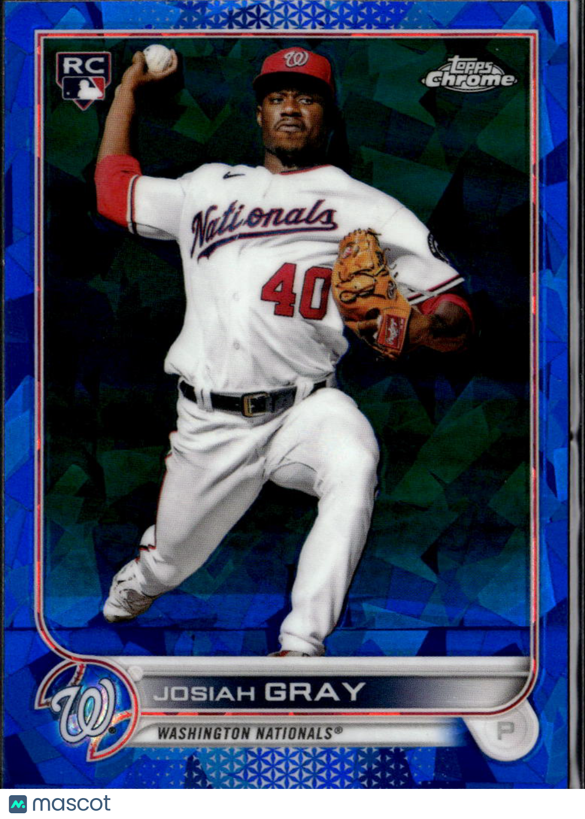 Josiah Gray 2022 Topps Chrome Sapphire Edition RC Washington Nationals